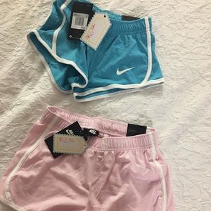 Girls small and large Nike shorts